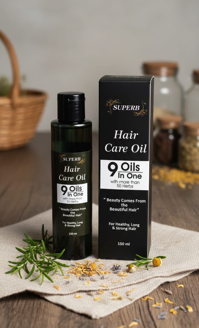 Superb 9-in-One Hair Care Oil – Nourish, Strengthen & Shine Naturally